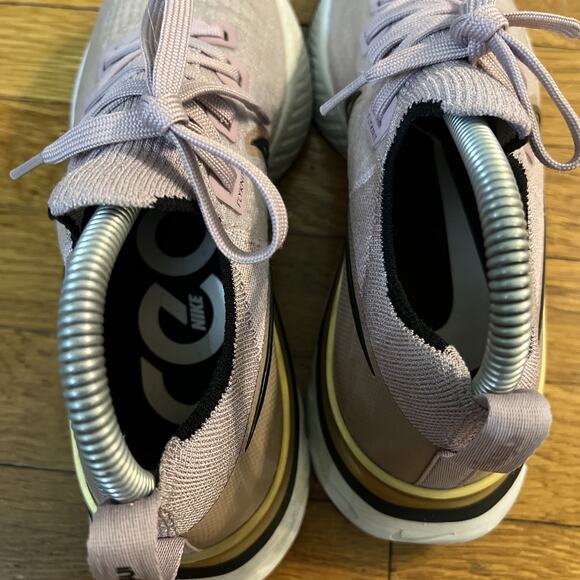 Nike React Infinity Run Flyknit Women Sz 9 Comfort Running Pink Gld Shoe Sneaker - Picture 5 of 7